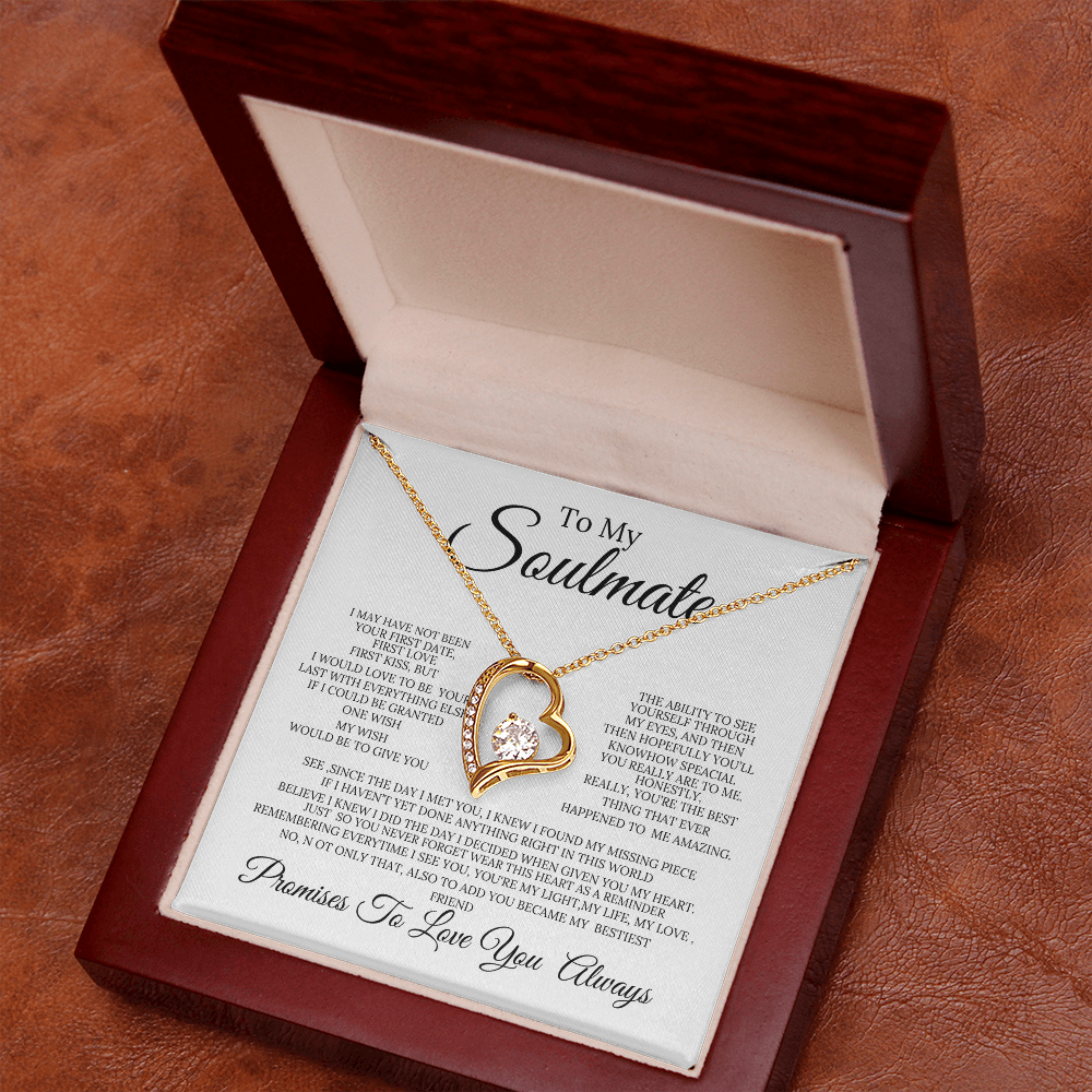 To My Soulmate Forever LoveNecklace