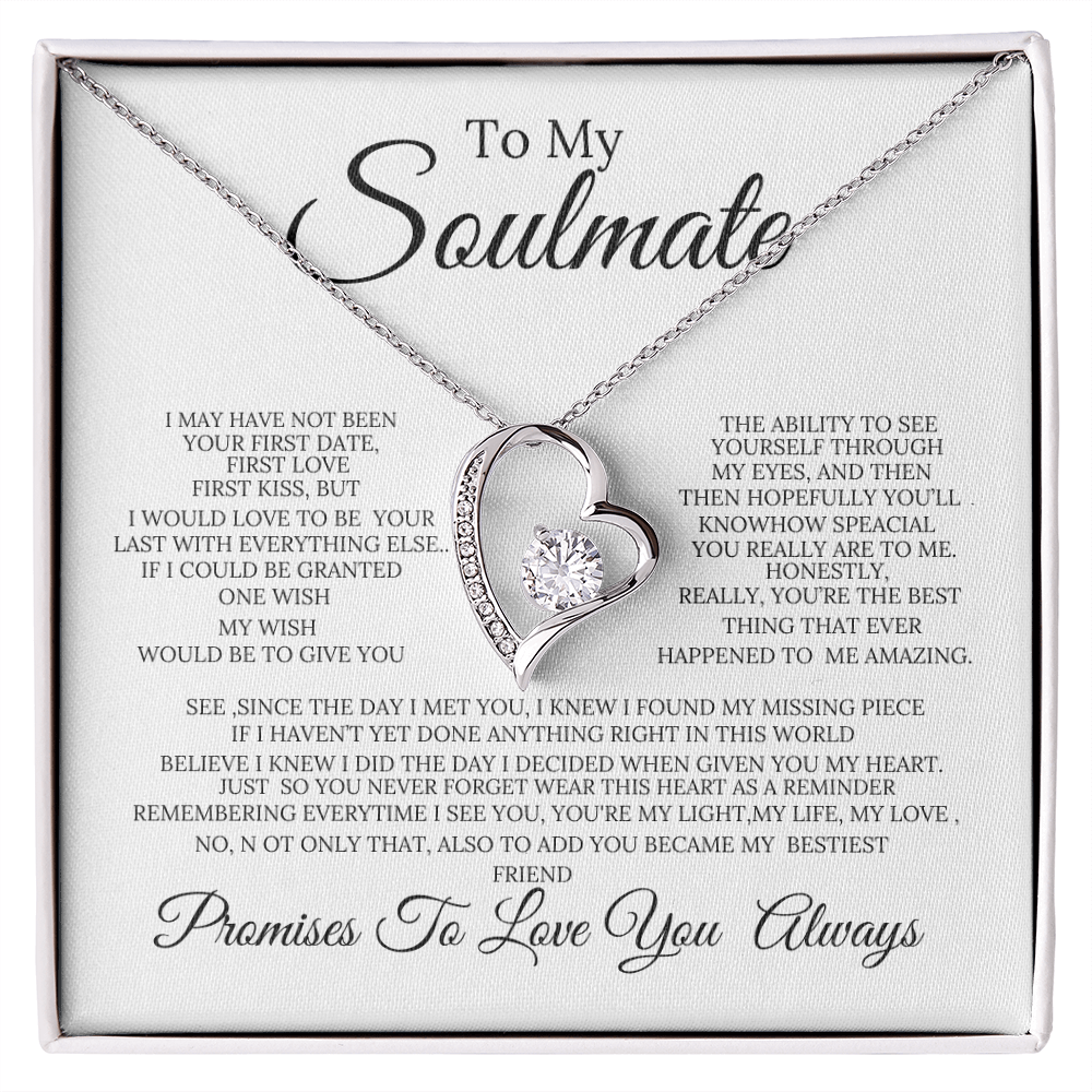 To My Soulmate Forever LoveNecklace