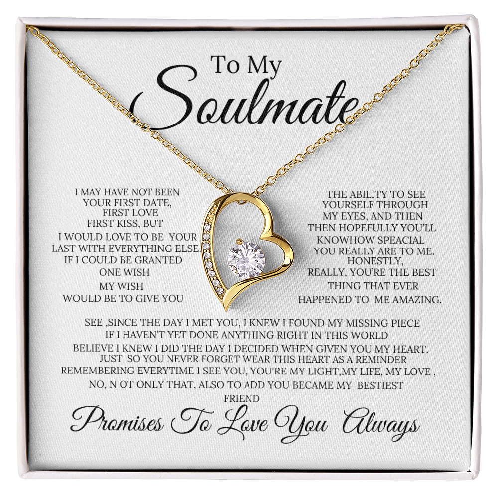 To My Soulmate Forever LoveNecklace
